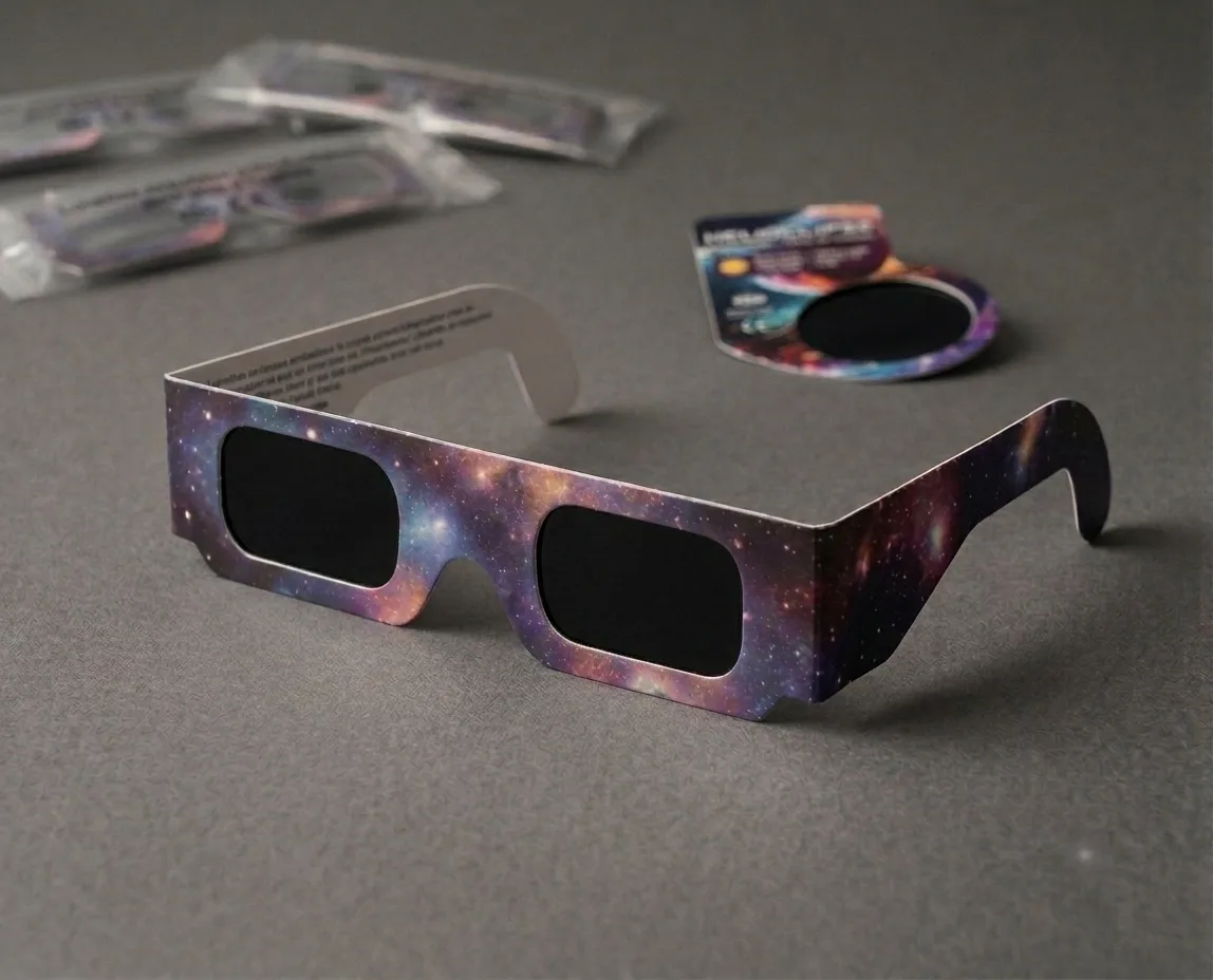 Lunettes d'éclipse emballées individuellement sous scellé